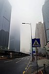 大雾中的广州天河