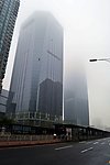 大雾中的广州天河BRT
