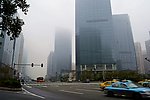 大雾中的广州天河