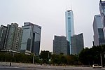 阴天中的广州中信