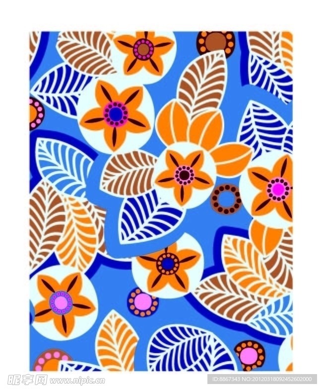 线条时尚花纹