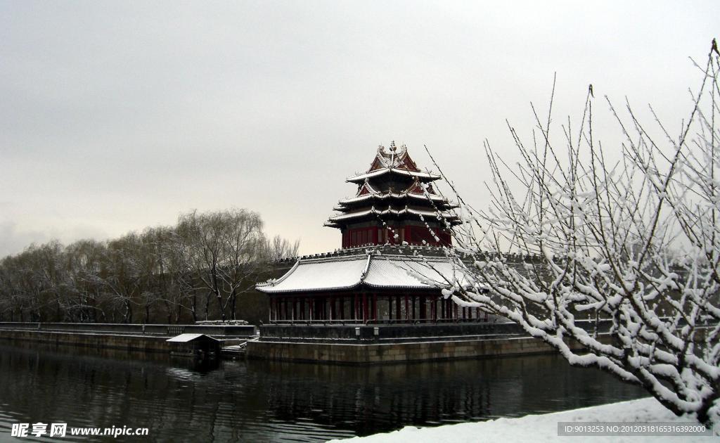 角楼雪景