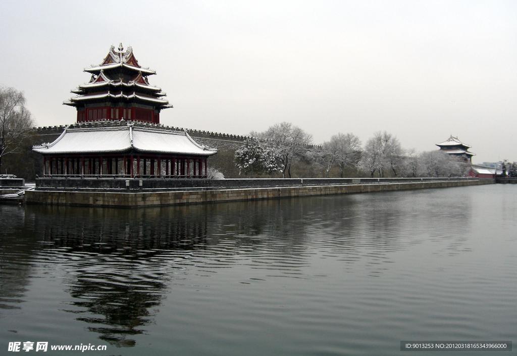 角楼雪景