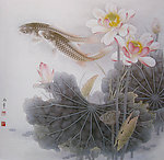 工笔荷花