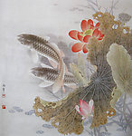 工笔荷花