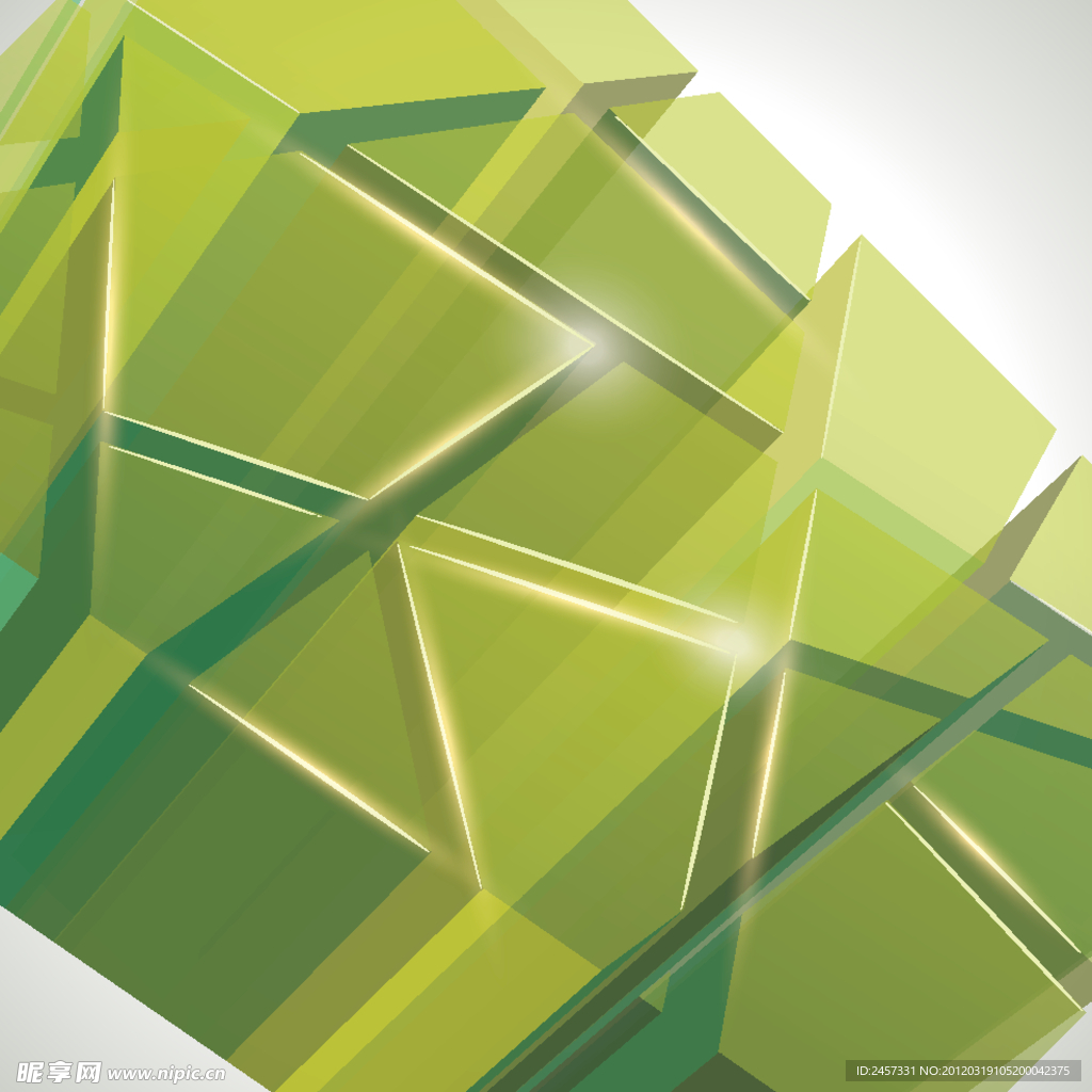 3d金属几何体