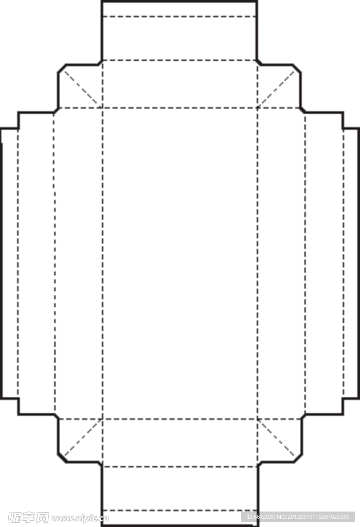 彩盒刀线 特殊盒型展开图