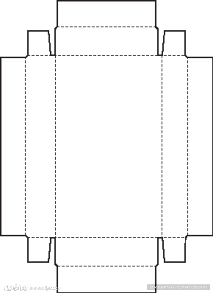彩盒刀线 特殊盒型展开图