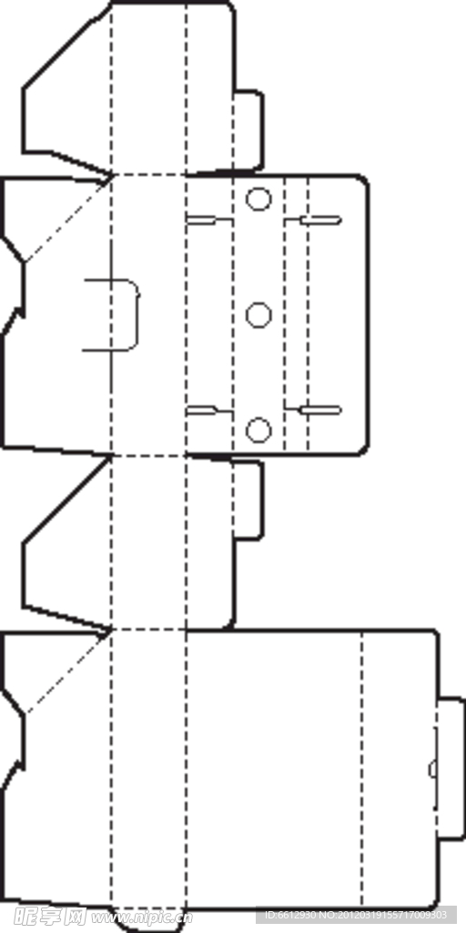 彩盒刀线 特殊盒型展开图