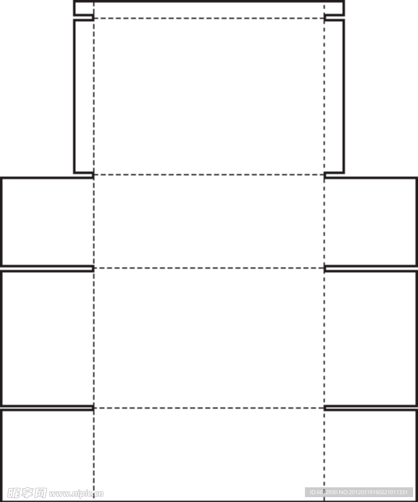 彩盒刀线 特殊盒型展开图