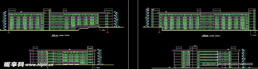 教学楼 立面剖面