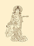 莫高窟146窟 中唐 菩萨伎乐