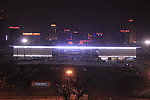 郑州火车站西广场夜景实拍