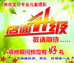 儿童摄影店面升级海报