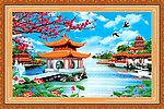 溪地风光 风景画