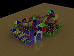 3D淘气堡模型