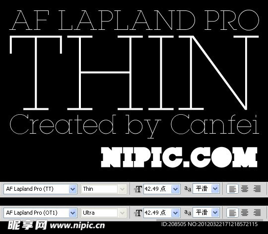 AF Lapland Pro Thin 系列字体下载