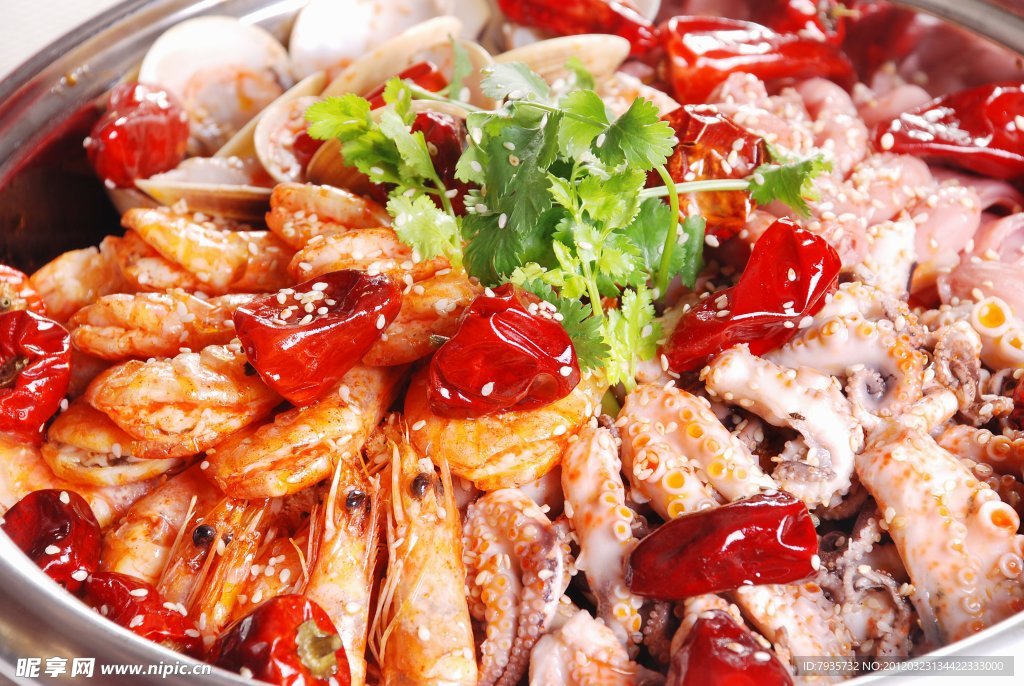 香辣干锅海鲜