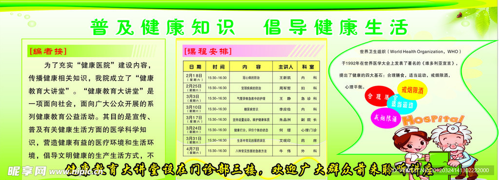 健康知识展板