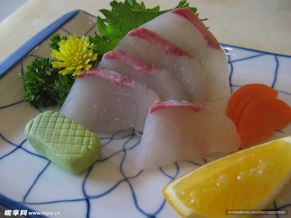 油甘鱼刺身日本美食