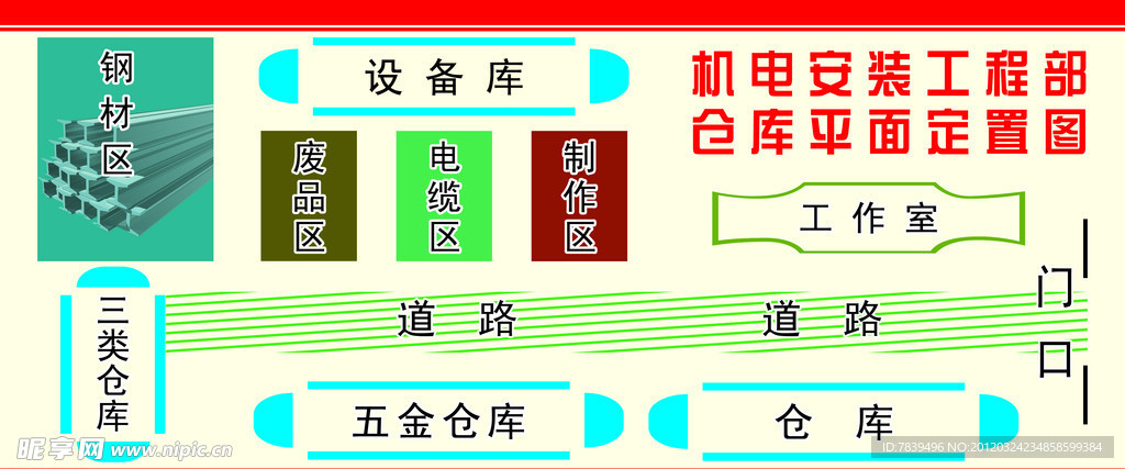 仓库平面布置图