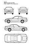 宝马3系 BMW 3er Coupe(ab 04 99)汽车线稿图片