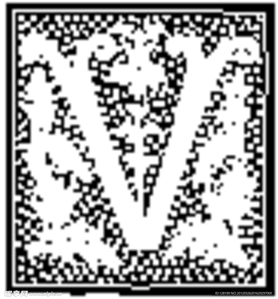 花式字母v字