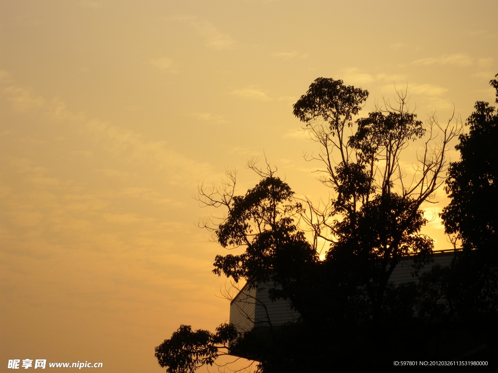 上海风景夕阳