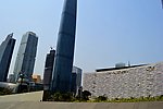 珠江新城西塔及广州图书馆