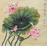 水墨画 荷花