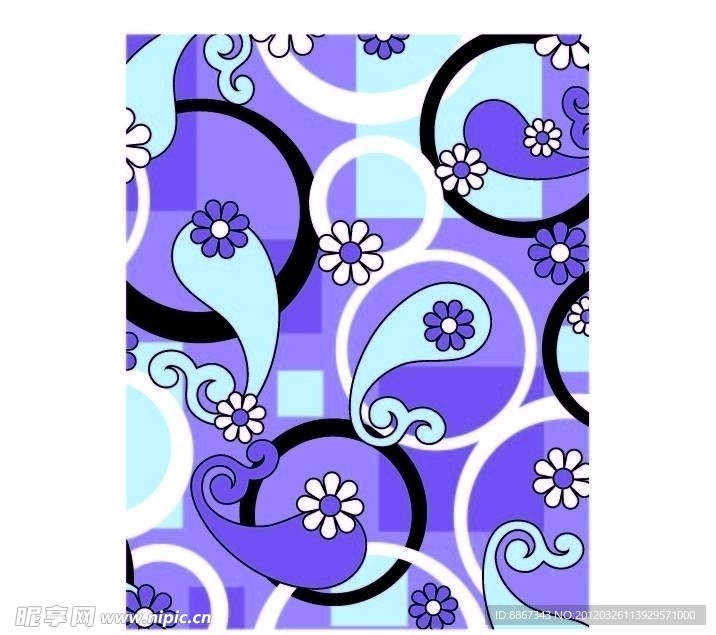 线条时尚花纹