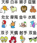 十二星座十字绣图案
