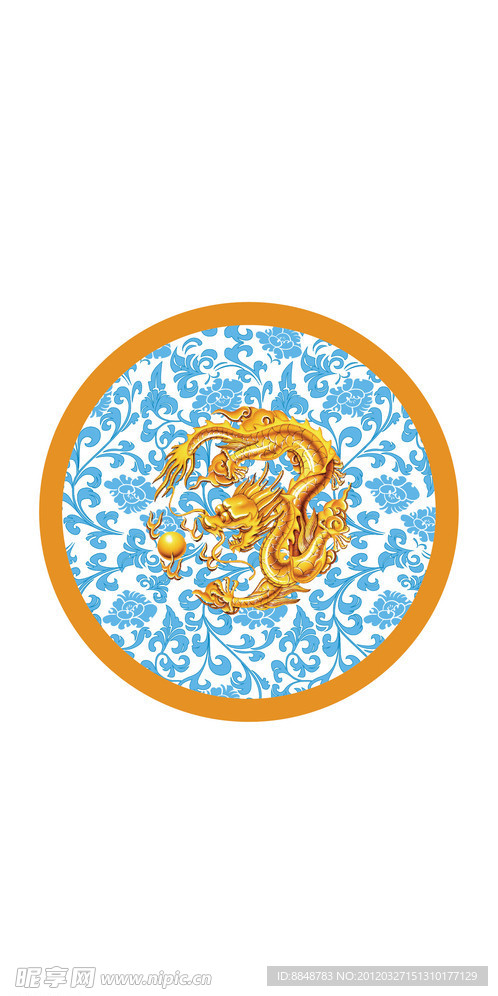 矢量龙花纹