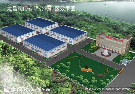 厂区效果图