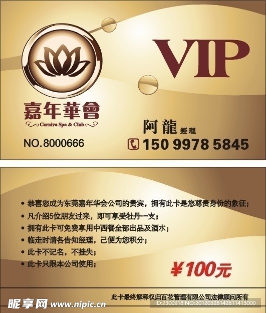 嘉年华酒店VIP