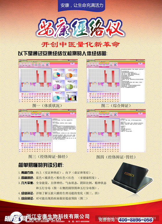 安康经络仪海报