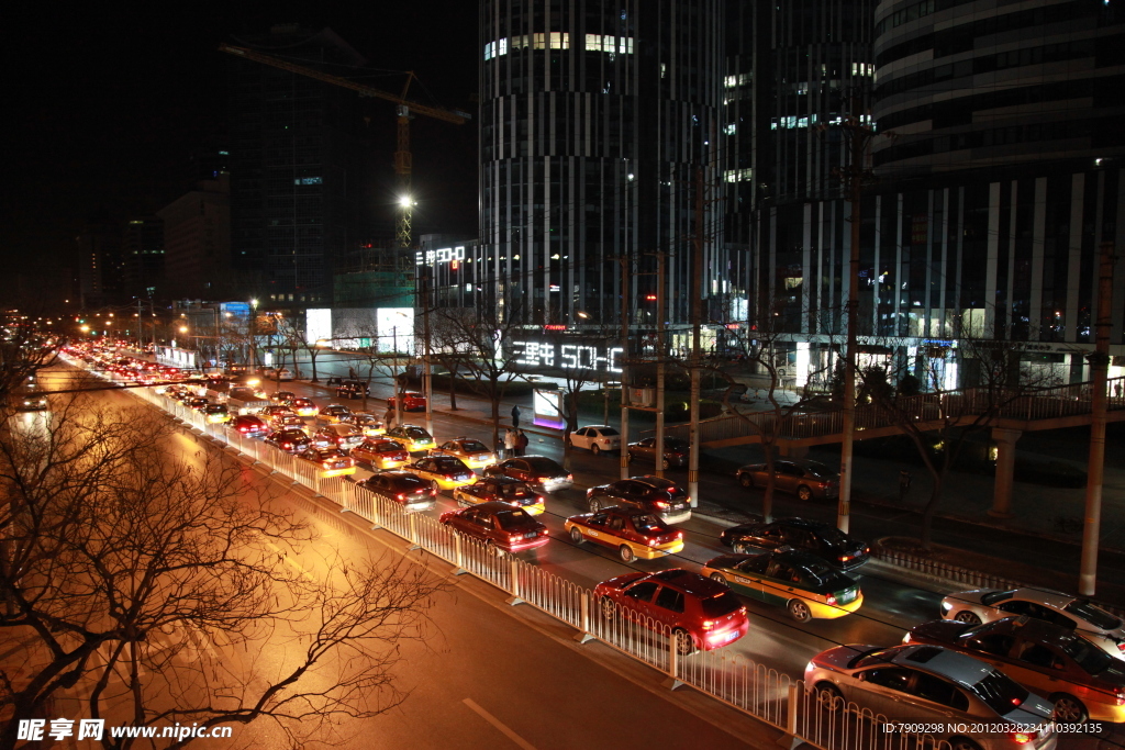 北京三里屯SOHO夜景