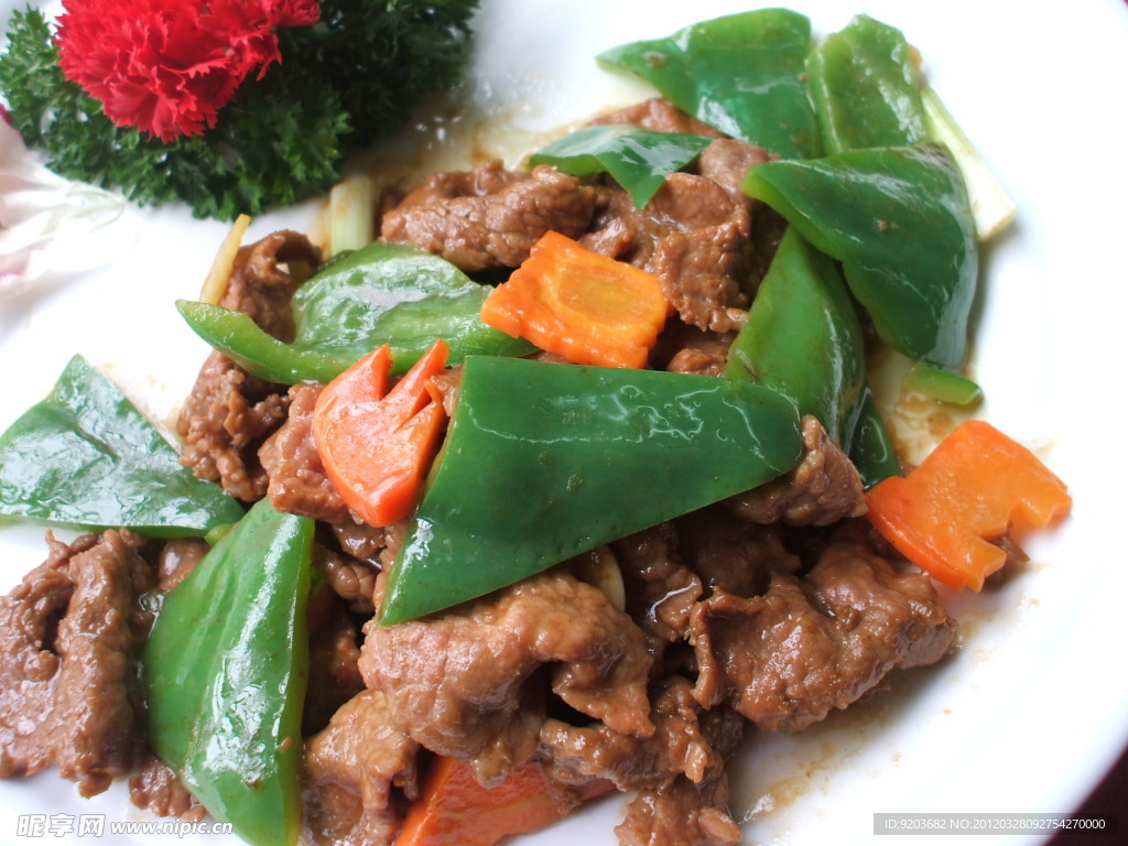 菜椒炒牛肉
