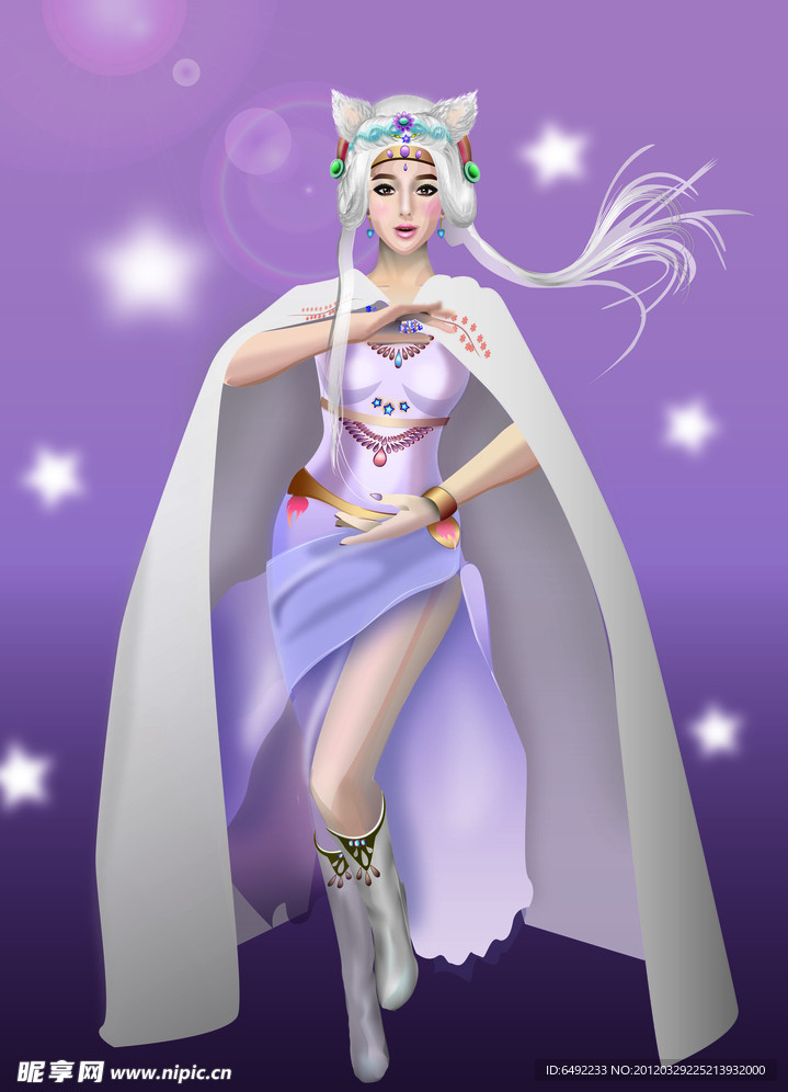 卡通美女