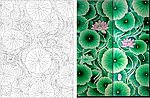 艺术玻璃矢量图