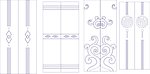 玻璃移门刻绘图