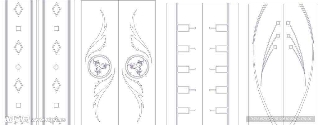 玻璃移门刻绘图