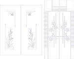 玻璃移门刻绘图