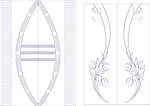 玻璃移门刻绘图