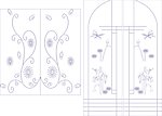 玻璃移门刻绘图
