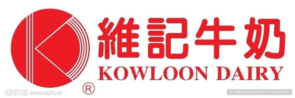 维记牛奶标志设计