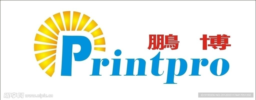 鹏博LOGO设计