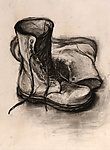 素描军鞋