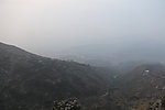 雾蒙蒙的山