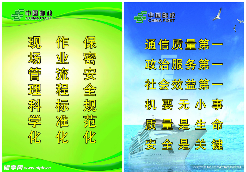 中国邮政展板